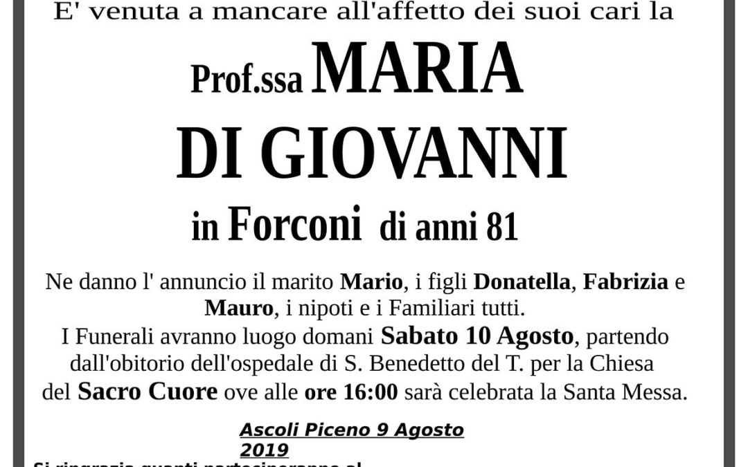 Maria Di Giovanni